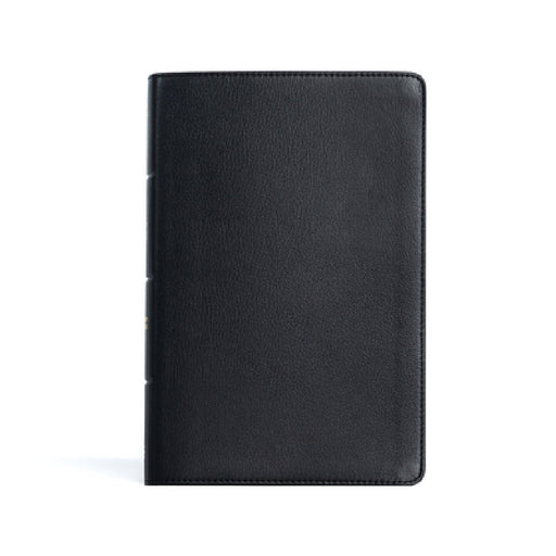 CSB Personal Size Giant Print Bible, Black Genuine Leather by Csb Bibles by Holman