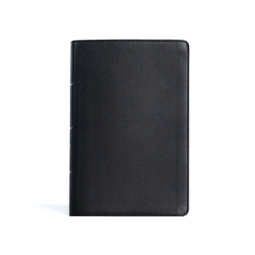 CSB Personal Size Giant Print Bible, Black Genuine Leather, Indexed by Csb Bibles by Holman