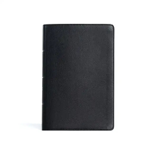 CSB Personal Size Giant Print Bible, Black Genuine Leather, Indexed by Csb Bibles by Holman