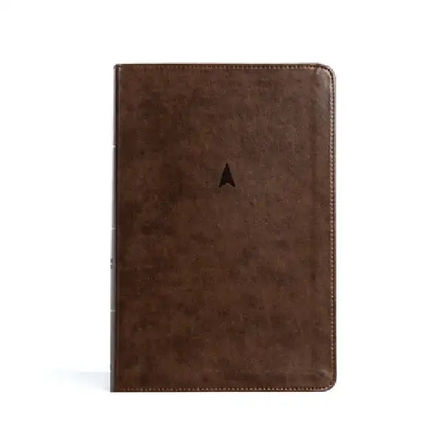 CSB Personal Size Giant Print Bible, Brown Leathertouch, Indexed by Csb Bibles by Holman