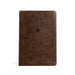 CSB Personal Size Giant Print Bible, Brown Leathertouch, Indexed by Csb Bibles by Holman