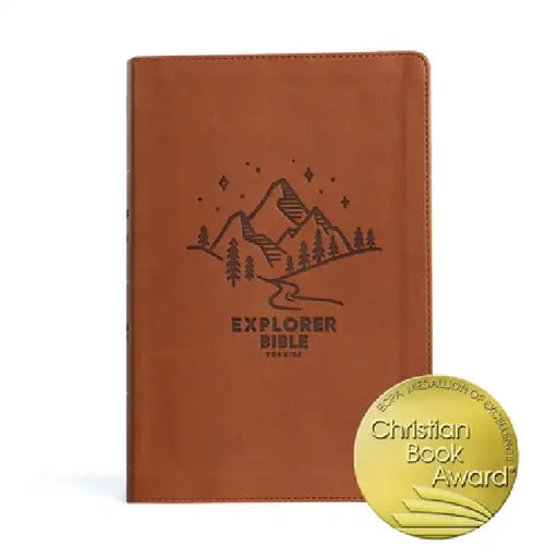 CSB Explorer Bible for Kids, Brown Mountains Leathertouch: Placing God's Word in the Middle of God's World by Csb Bibles by Holman