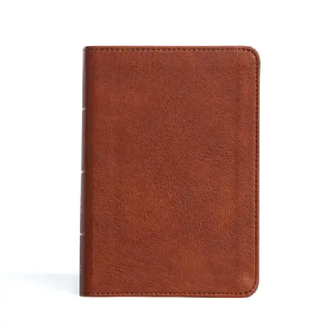 KJV Large Print Compact Reference Bible, Burnt Sienna Leathertouch by Holman Bible Staff