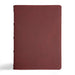CSB Verse-By-Verse Reference Bible, Holman Handcrafted Collection, Marbled Burgundy Premium Calfskin by Csb Bibles by Holman