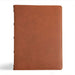 CSB Verse-By-Verse Reference Bible, Holman Handcrafted Collection, Premium Marbled Tan Calfskin by Csb Bibles by Holman