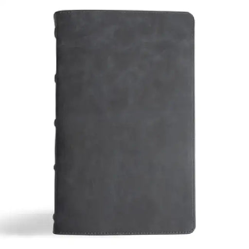 CSB Single-Column Personal Size Bible, Holman Handcrafted Collection, Marbled Slate Premium Calfskin by Csb Bibles by Holman