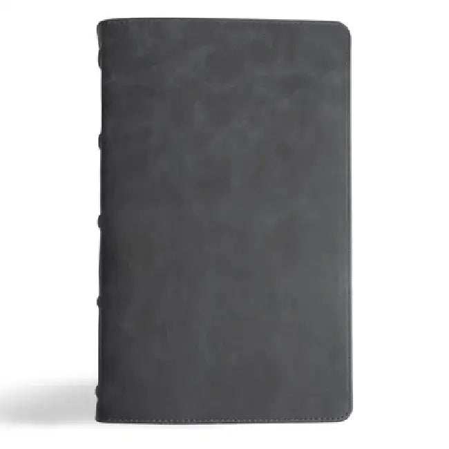 CSB Single-Column Personal Size Bible, Holman Handcrafted Collection, Marbled Slate Premium Calfskin by Csb Bibles by Holman