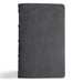 CSB Single-Column Personal Size Bible, Holman Handcrafted Collection, Marbled Slate Premium Calfskin by Csb Bibles by Holman