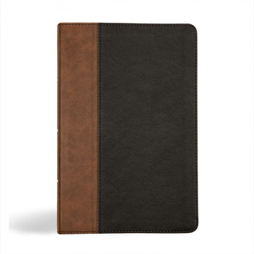 KJV Personal Size Giant Print Bible, Black/Brown Leathertouch by Holman Bible Publishers