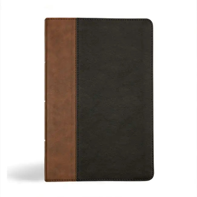 KJV Personal Size Giant Print Bible, Black/Brown Leathertouch by Holman Bible Publishers