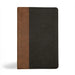 KJV Personal Size Giant Print Bible, Black/Brown Leathertouch, Indexed by Holman Bible Publishers