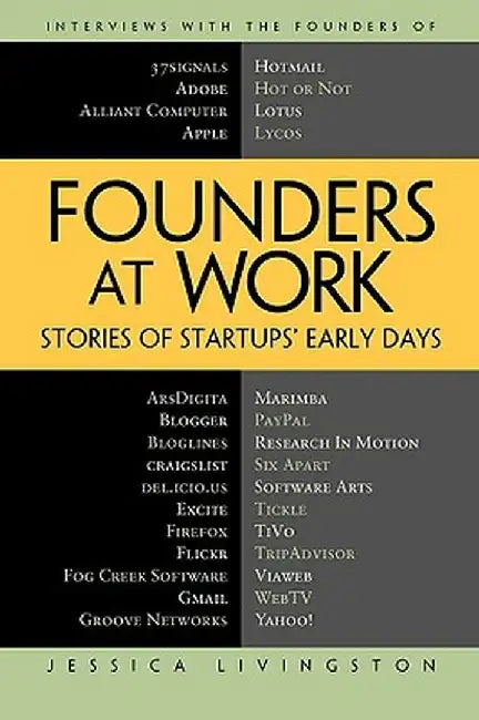 Founders at Work: Stories of Startups' Early Days by Jessica Livingston