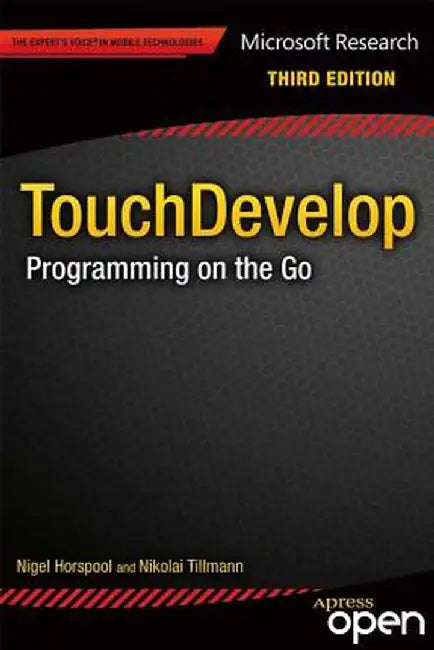 Touchdevelop: Programming on the Go by Nigel Horspool