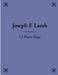 12 Piano Rags by Joseph F. Lamb by Christopher Frieman, Joseph F. Lamb