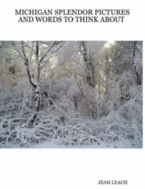 Michigan Splendor Pictures and Words to Think about by Jean Leach
