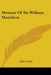 Memoir Of Sir William Hamilton by John Veitch