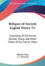 Reliques of Ancient English Poetry V1: Consisting of Old Heroic Ballads, Songs and Other Pieces of Our Earlier Poets by Thomas Percy, J. V. Prichard