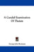 A Candid Examination Of Theism by George John Romanes