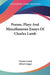 Poems, Plays And Miscellaneous Essays Of Charles Lamb by Charles Lamb, Alfred Ainger