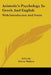Aristotle's Psychology In Greek And English: With Introduction And Notes by Aristotle, Edwin Wallace