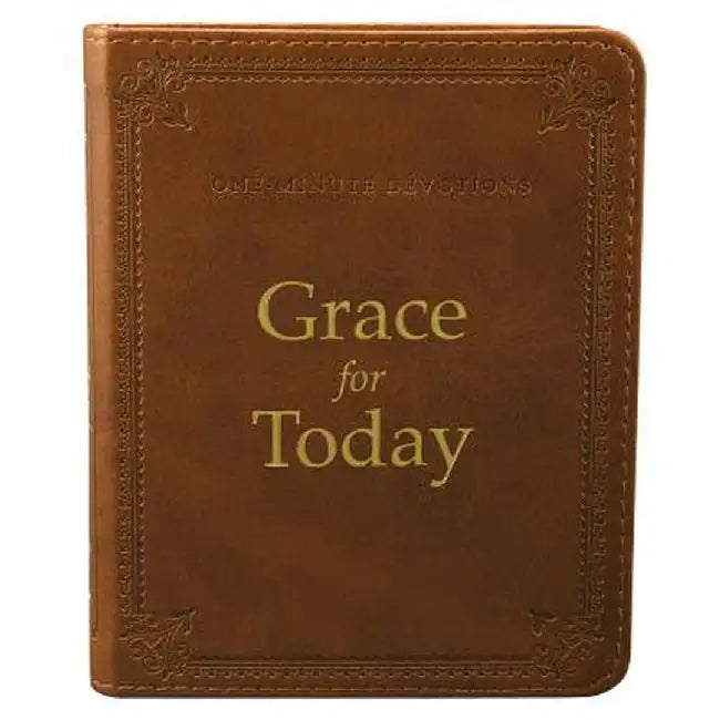 One Minute Devotions Grace for Today LuxLeather by Christian Art Gifts