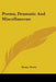 Poems, Dramatic And Miscellaneous by Henry Neele
