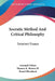 Socratic Method And Critical Philosophy: Selected Essays by Leonard Nelson, III Brown Thomas K., Brand Blanshard