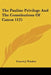 The Pauline Privilege And The Constitutions Of Canon 1125 by Francis J. Winslow