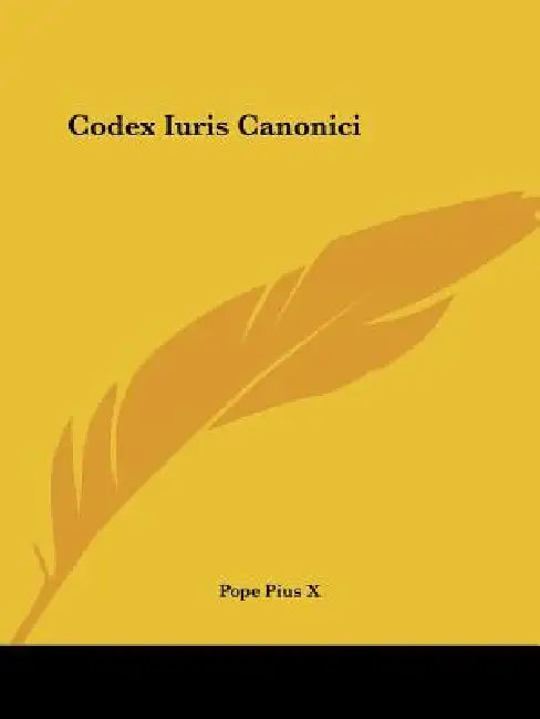 Codex Iuris Canonici by Pope Pius X.