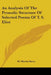 An Analysis Of The Prosodic Structure Of Selected Poems Of T. S. Eliot by M. Martin Barry