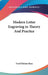Modern Letter Engraving in Theory And Practice by Fred Holmes Rees