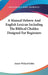 A Manual Hebrew And English Lexicon Including The Biblical Chaldee Designed For Beginners by Josiah Willard Gibbs