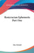 Rosicrucian Ephemeris Part One by Max Heindel
