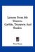 Lessons From My Masters: Carlyle, Tennyson And Ruskin by Peter Bayne