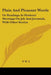 Plain And Pleasant Words: Or Readings At Mothers' Meetings On Job And Jeremiah, With Other Stories by F. M. a.