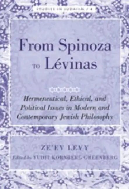 From Spinoza to Lévinas; Hermeneutical, Ethical, and Political Issues in Modern and Contemporary Jewish Philosophy by Yudit Kornberg Greenberg, Ze'ev Levy