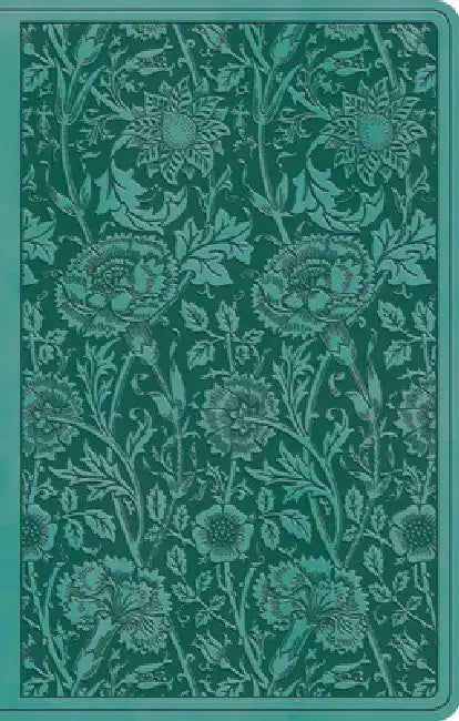 ESV Premium Gift Bible (Trutone, Teal, Floral Design)