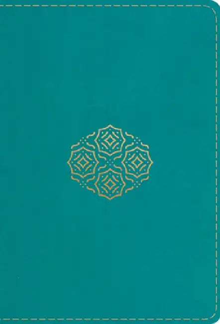 ESV Large Print Compact Bible (Trutone, Teal, Bouquet Design)