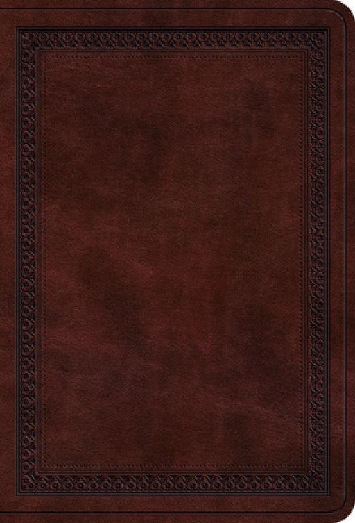 ESV Value Large Print Compact Bible (Trutone, Mahogany, Border Design)