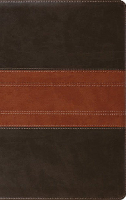 ESV Large Print Personal Size Bible (Trutone, Forest/Tan, Trail Design)