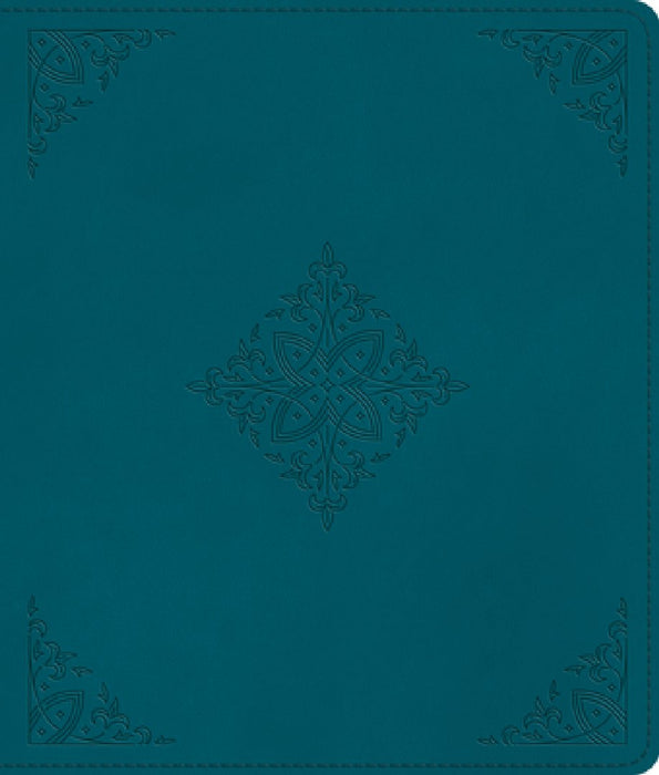 ESV Journaling Bible (Trutone, Deep Teal, Fleur-De-Lis Design)