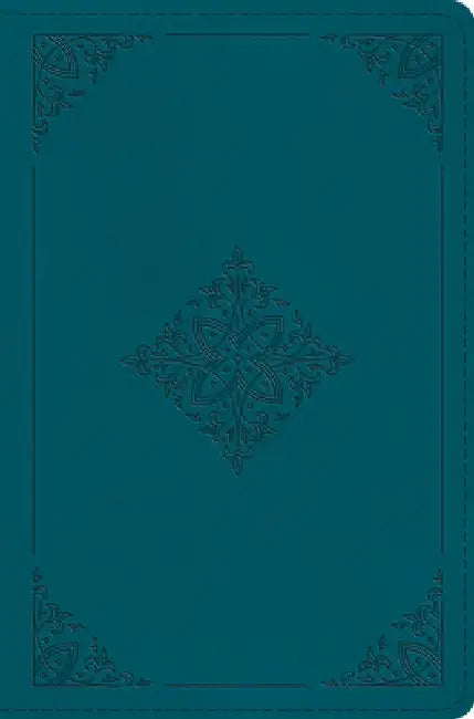 ESV Compact Bible (Trutone, Deep Teal, Fleur-De-Lis Design)
