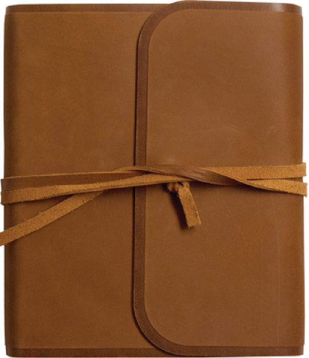 ESV Single Column Journaling Bible (Brown, Flap with Strap)