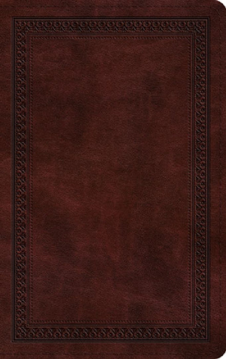 ESV Thinline Bible, Red Letter (Trutone, Mahogany, Border Design)