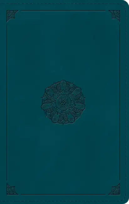 ESV Large Print Personal Size Bible (Trutone, Deep Teal, Emblem Design)