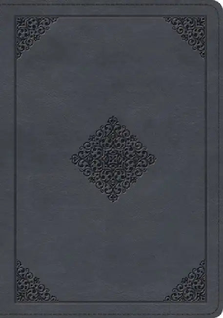 ESV Large Print Wide Margin Bible (Trutone, Slate Blue, Ornament Design)