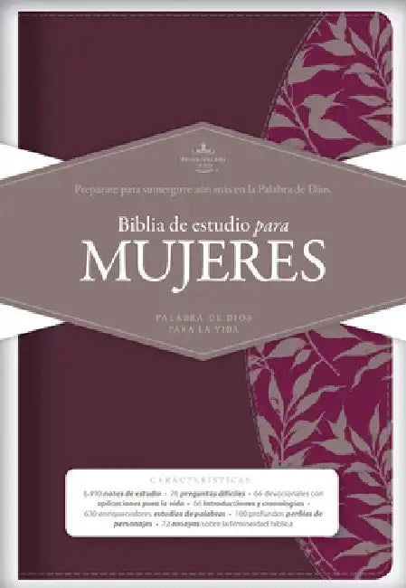 Rvr 1960 Biblia de Estudio Para Mujeres, Vino Tinto/Fucsia Símil Piel by Dorothy Kelley Patterson