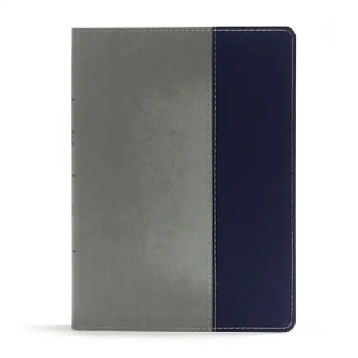 CSB Apologetics Study Bible for Students, Gray/Navy Leathertouch: Black Letter, Teens, Study Notes and Commentary, Ribbon Marker, Sewn Binding, Easy-T by Sean McDowell