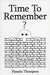 Time to Remember by Pamela Thompson