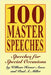 100 Master Speeches: Speeches for Special Occasions by Ames, William Homer